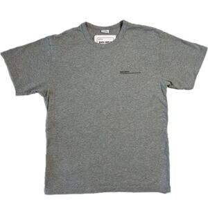 Zara Collection XS Basic Grey T-Shirt Short Sleeve Crew Neck Tee Minimalist